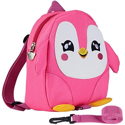 KEESIN Baby Toddler Children Backpack, Cute Baby Backpack with animal cartoon Cute Penguin for age 1-6 years children, toddlers, boys, girls, (Pink) Cover