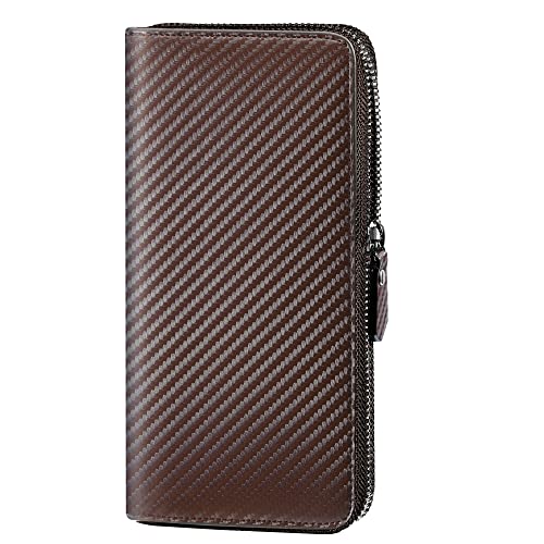 Travelambo Large Wallets for Women Zip Around Ladies Clutch Long Wallets