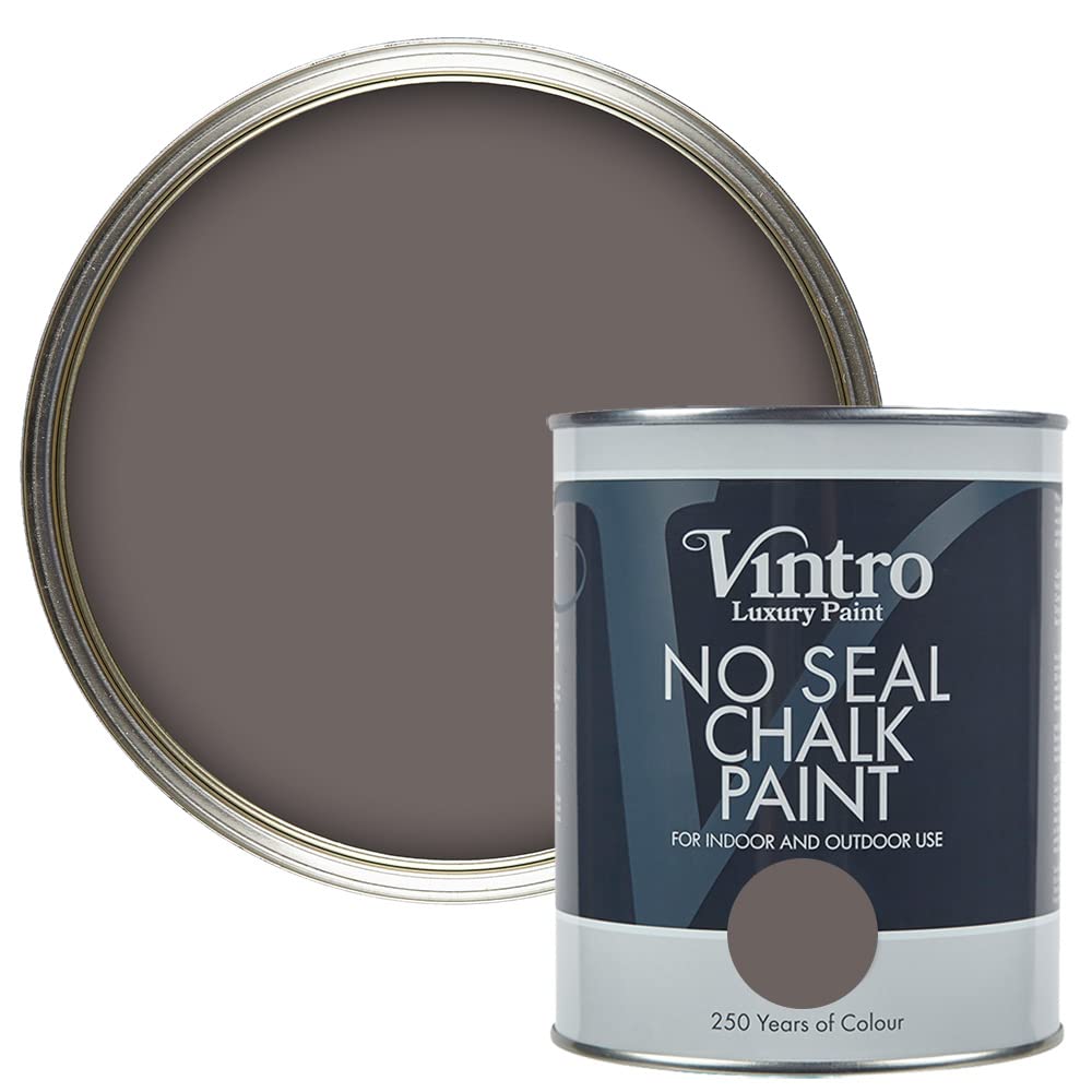 Vintro Paint Fresco Vintro | No Seal Chalk Paint | Interior & Exterior Use | Furniture | Walls | Wood | Metal | 1 Litre (Fresco)