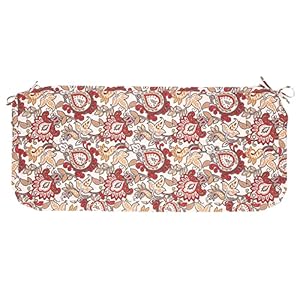 Magpie Fabrics Kissenbezug Terrassenbank Botanisches Rot-Orange