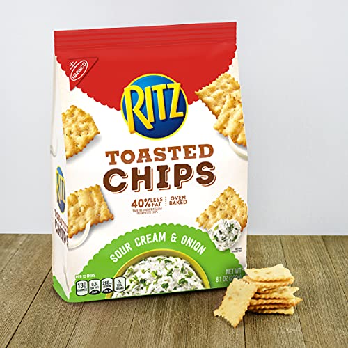Ritz Toasted Chips Sour Cream And Onion Crackers, 8.1 Oz #TOP1