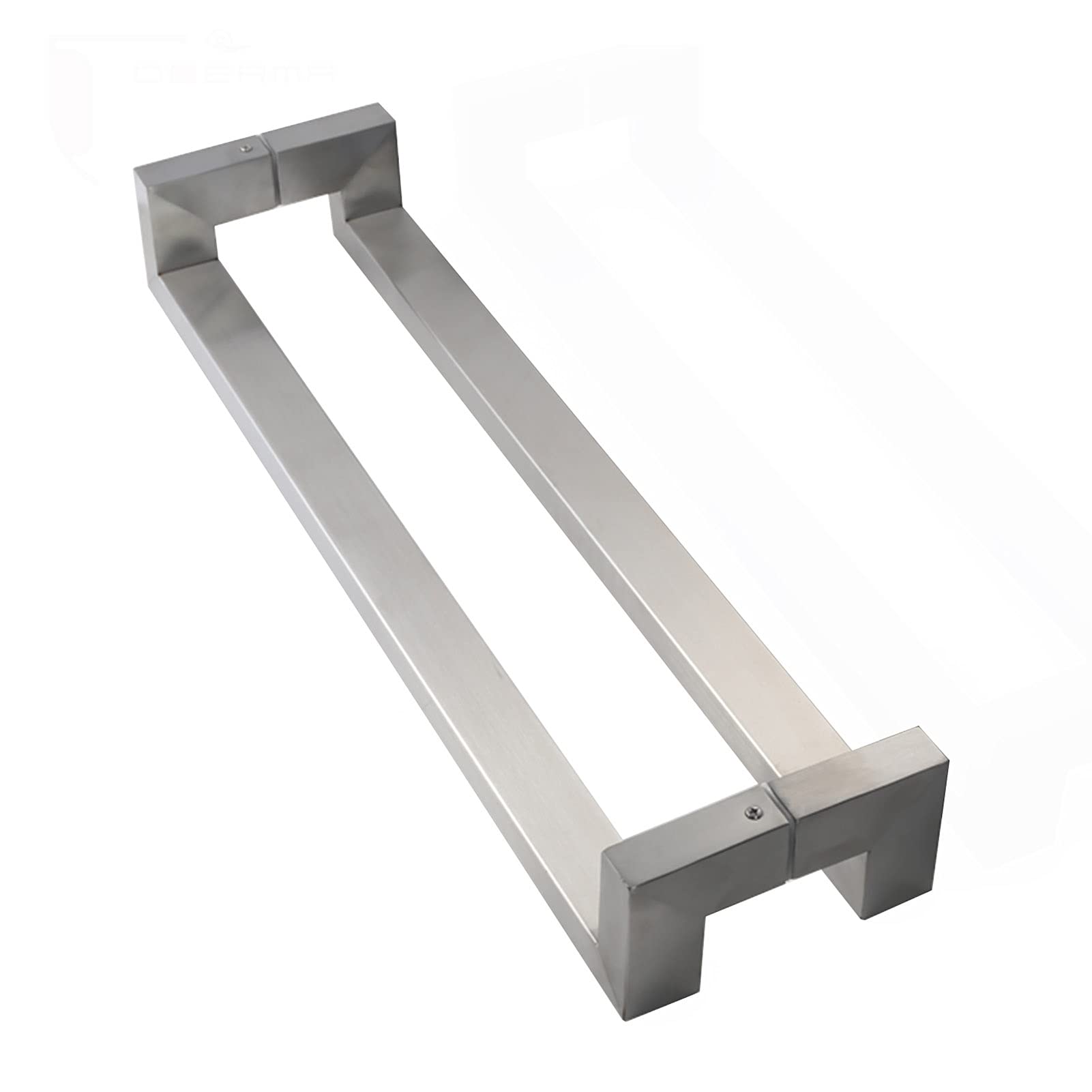 CWCQGH Shop Door Entrance Door Handle, Brushed Stainless Steel Pull and Push Door Handle, Indoor or Outdoor,600Mm