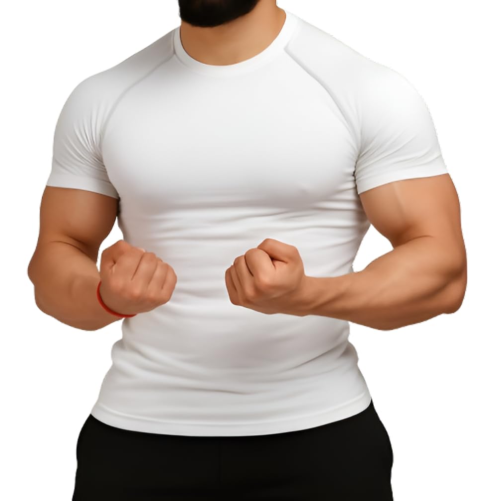 Pretty Men Tshirts, Gym Men's Wear Compression t-Shirt Under 200,RGB Dri-Fit Polyester T-Shirt – Moisture-Wicking, Quick-Dry Activewear for Gym-picture-21