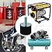 CLAHJQX 4Pcs M10 Thread Rubber Mounts VD Type Rubber 40x30mm Shock Absorber for Air Compressors/Garage Motor with Studs, Rubber Cylindrical Vibration Isolation Mount