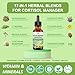 Cortisol Supplement Liquid Drops, 17-in-1 Cortisol Detox w. Magnesium Glycinate 400mg Ashwagandha, L-Theanine, Phosphatidylserine, Hormone Balanced for Women, Mood Focus, Sleep Support