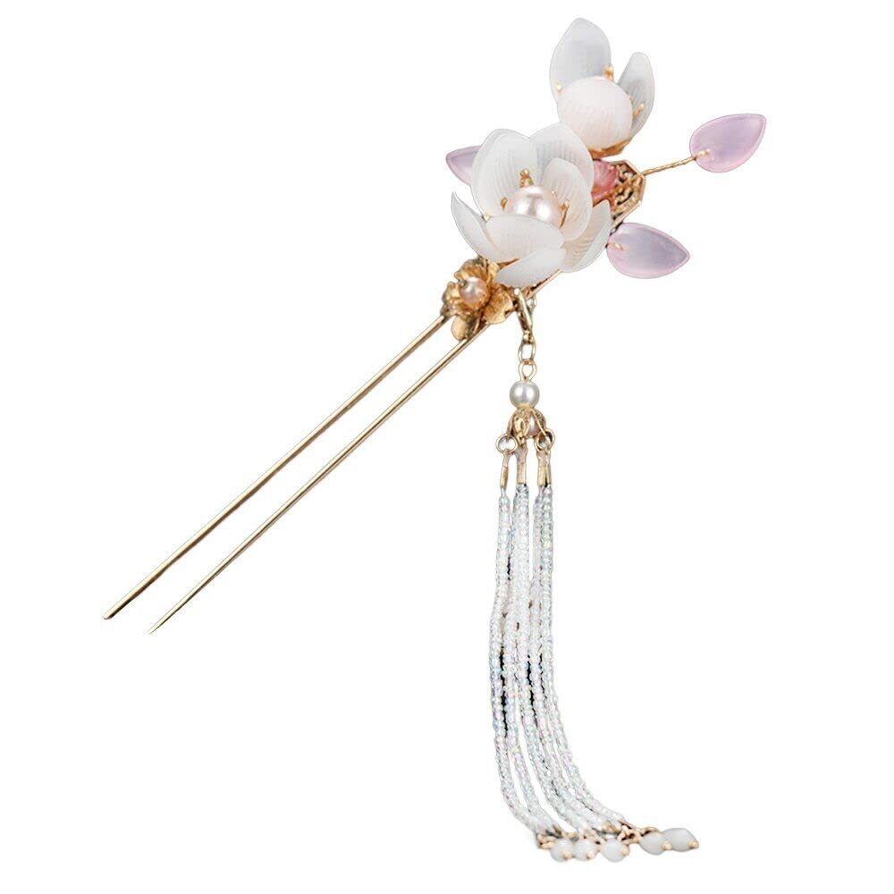 Chińska spinka do włosów,Vintage Hair Chopstick,Chiński styl Hanfu Hair Stick Women Metal Glaze Hair Fork Pałeczki do włosów Spinka do włosów
