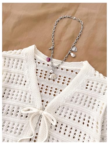 トップス FRONT WAVE CROCHET LIKE KNIT CARDIGAN トップス FRONT WAVE