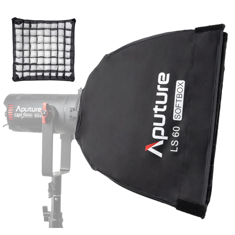Aputure LS 60 Softbox for Aputure LS 60d / 60x 2 Types of Front Diffusions, 45° Light Control Grid, 