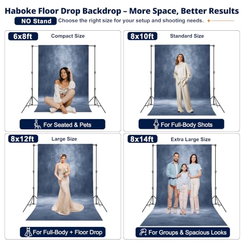 Image of Abstract Photography Backdrop for Photoshoot 6x8ft,Blue,No Stand