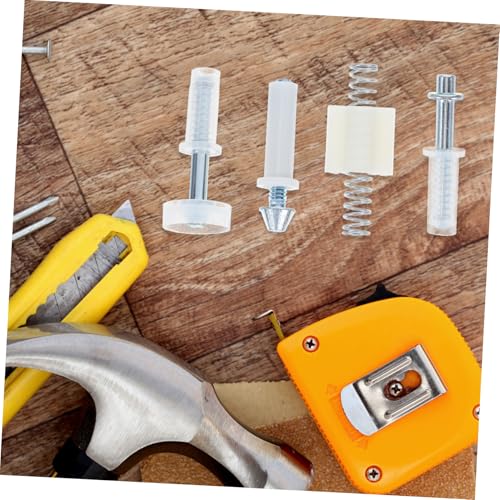 Kit de reparación de herrajes para puerta plegable 16 piezas con rodillos y pivotes para puertas corredizas de armario miniatura 6