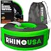 Rhino USA Recovery Tow Strap 3" x 30ft - Lab Tested 31,518lb Break Strength - Heavy Duty Draw String Included - Triple Reinforced Loop Straps to Ensure Peace of Mind - Emergency Off Road Towing Rope