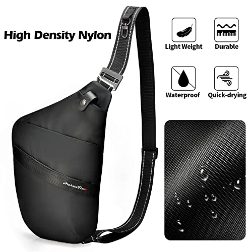 Alphantino Personal Flex Bag - Men Women Slim Sling Bag Lightweight Crossbody Minimalist Bag Compact Easy To Carry Nylon Shoulder Chest Edc Anti-Theft Daypack For Travel, #TOP2