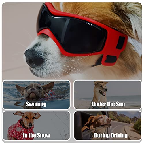 LIANGYAN Dog s Protective Sunglasses Óculos ajustáveis pet para cães pequenos médios