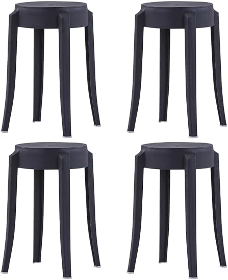 Set 4 tabourets empilables