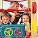 Restroma 4 Pack Playground Accessories for Kids Outdoor Playground Steering Wheel Priate Ship Wheel Plastic Telephone Phone Toy Swing Set for Playground Backyard Playhouse Tree House (Yellow,Red)
