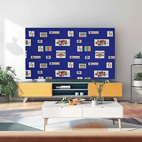 Image of Glassiano Marigold Dustproof Printed 42 inch LED TV Cover Screen Protector Compatible for All Models, Print 28