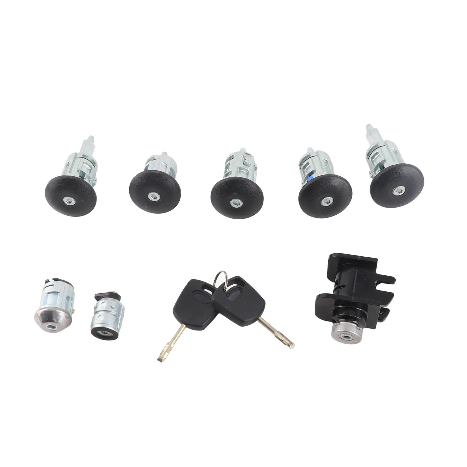 Yinhing Set Chiavi per Auto con Serrature Carburante Cofano Accensione 4425134 Sostituzione per Connect 2002 2007 Kit Completo Include Porta e Cilindri di Accensione con Chiavi
