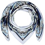 35 x 35 mujeres cuadrado mancha seda como cabeza bufanda abrigo del pelo bufandas noche dormir, Large