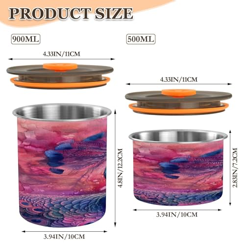 Envase Hermético para Café de Acero Inoxidable 500ml miniatura 2