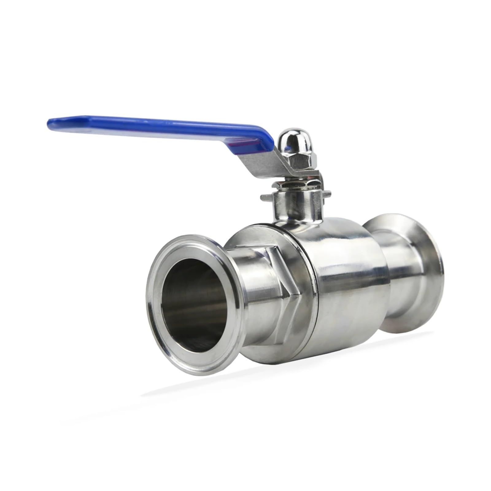 Llave de paso agua Válvula De Bola Sanitaria Acero Inoxidable 304 19 Mm, 3/4", 1", 1-1/2", 2", Tipo Tri Clamp, Casquillo 50,5 Mm/64(25mm x Ferrule 50.5)