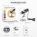 USB Microscope 8 LED USB 2.0 Digital Microscope, 40 to 1000x Magnification Endoscope Mini Camera with OTG Adapter and Metal Stand, Compatible with Mac Window 7 8 10 Android Linux by Sunnywoo (Black 1)