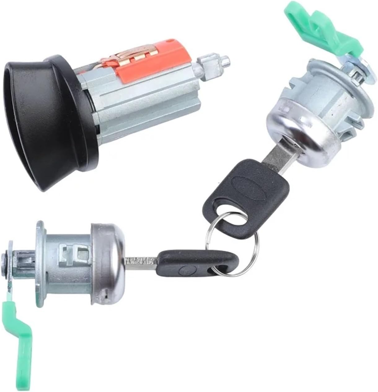 F85Z-11582-AA F85Z11582AA Car Door Lock Barrel Cylinder With 2 Keys Compatible with Mazda Mercury Lincoln(Set A)