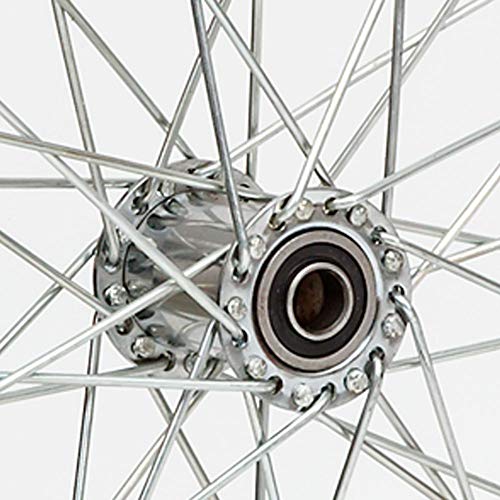 image for Lapp Wheels Flat Free Wire Spoke Wheels | 2 Pack Replacement Wheels fo