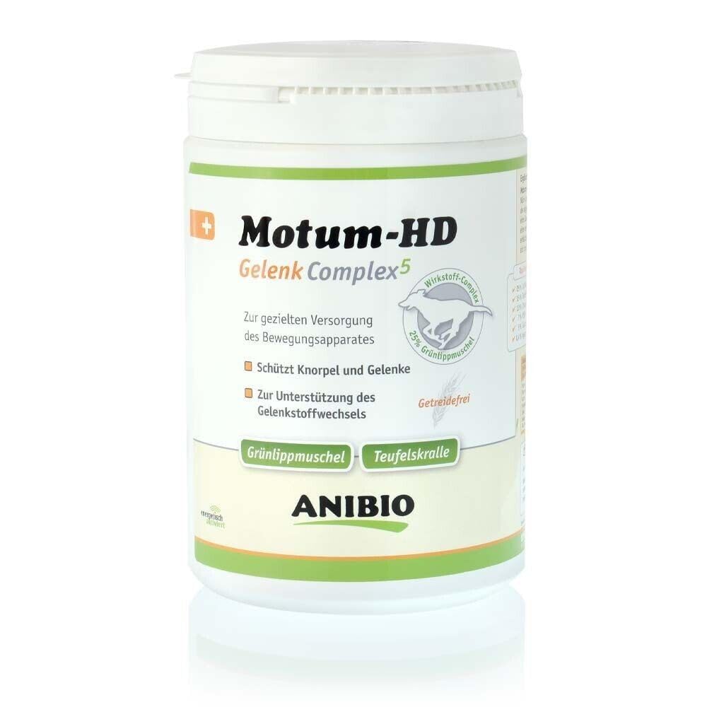 Anibio Motum HD Gelenk Pulver 500g für Hunde – mit Grünlippmuschel, Teufelskralle, MSM, Chondroitin & Glucosamin – unterstützt Knorpel, Gelenke & Beweglichkeit, getreidefrei