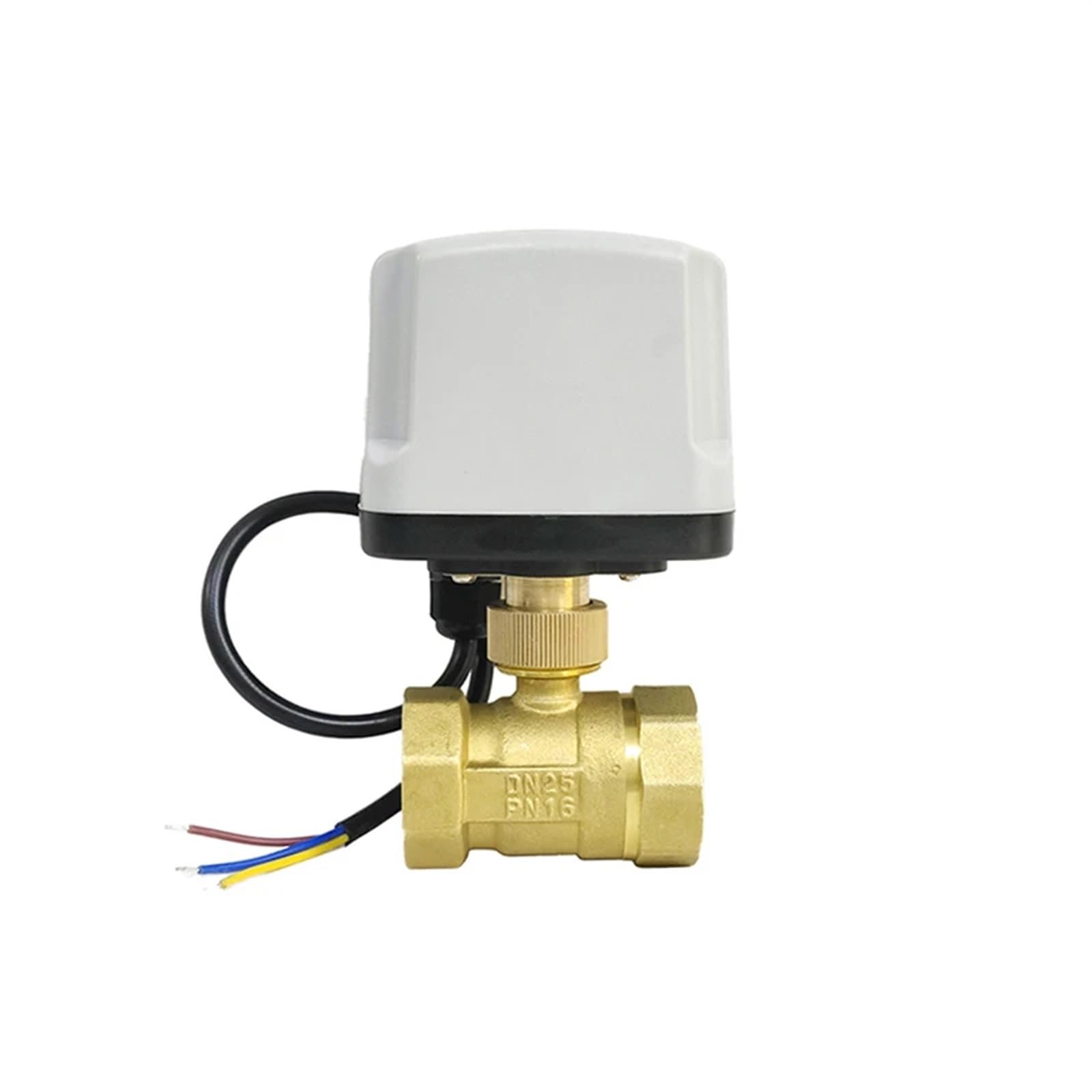 Válvula motorizada DN32 de latón AC220V para evitar atascos y fugas de agua