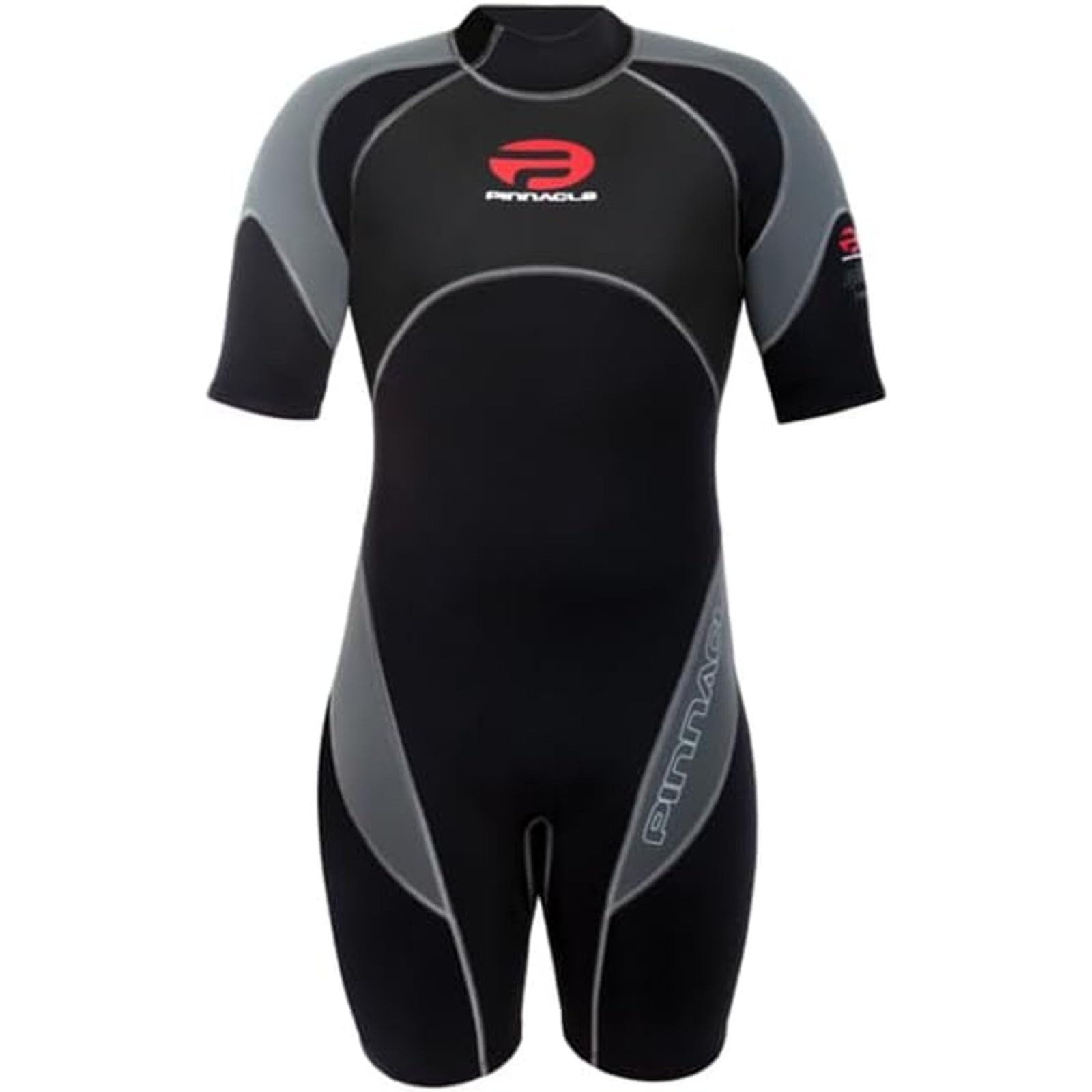 Amazon.com: Pinnacle Spirit 3mm Men's Shorty Wetsuit, Black/Grey