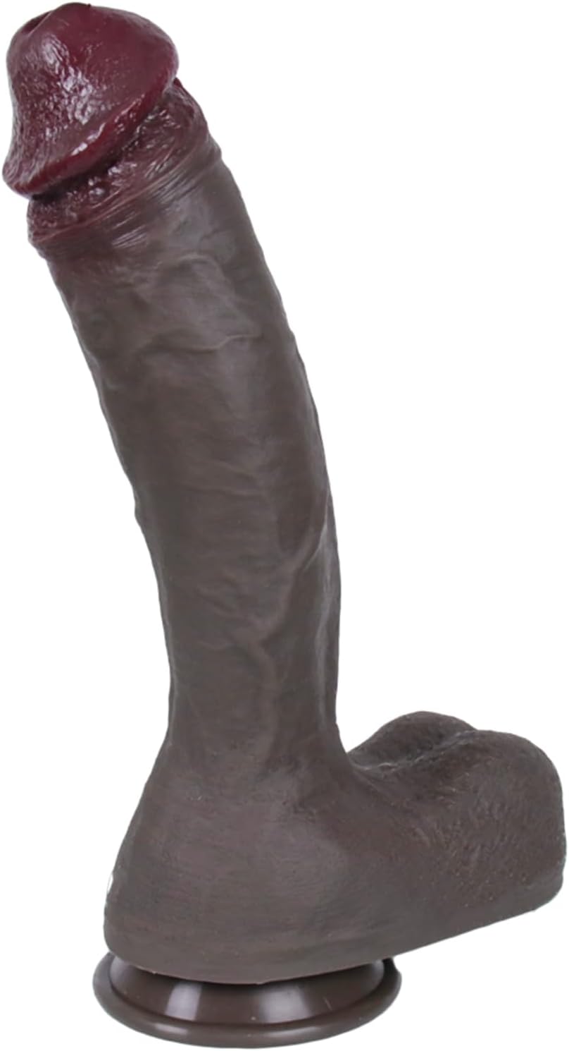 TaRiss's XXL 12.59'' Dual Density Realistic Dildo – Ultra-Thick Silicone Penis with Strong Suction Cup for Hands-Free Play, Anus Dilation & Prostate Stimulation, Adult Sex Toy