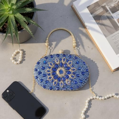 Image of MAIRLOM Rhinestone Clutch Purses for Women Evening Bag Sparkly Handbag | Diamond Clutches Purse Glitter Crystal Gemstone Shoulder Bags Luxury Handbags for Wedding Formal Party Prom