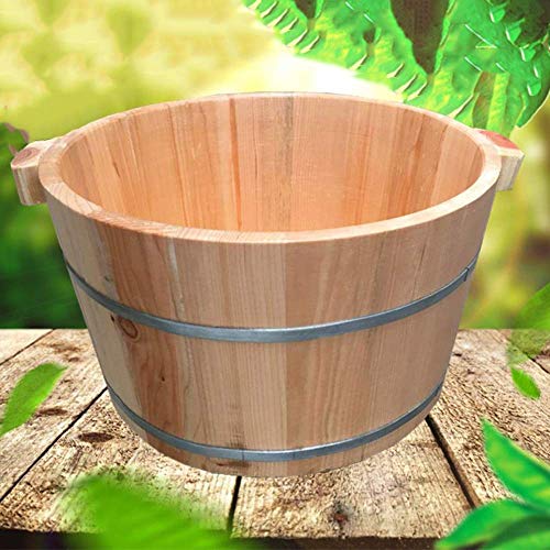 Tina de madera para baño de pies y masaje spa miniatura 6