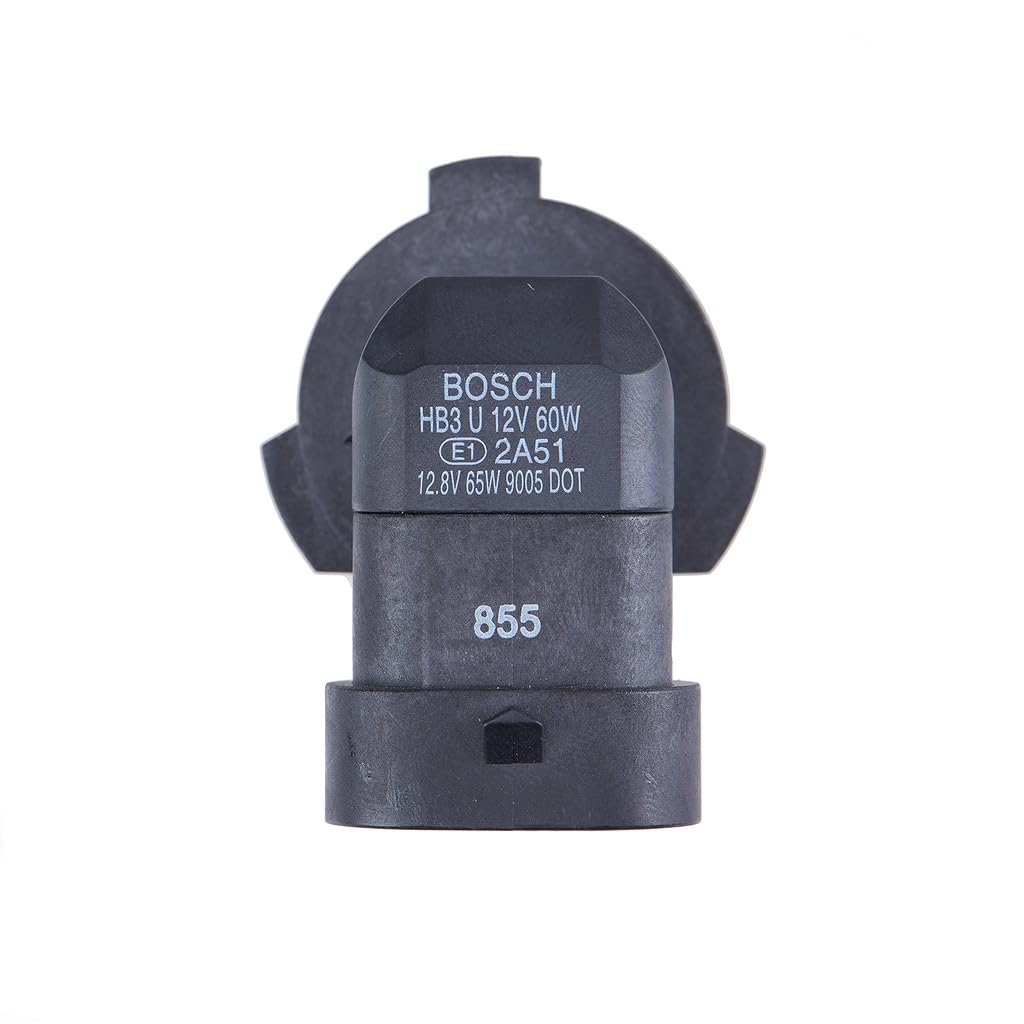 Bosch Lampadina Alogena HB3 Pure Light, 12 V 60 W, Ricambio di Qualità Originale- Attacco P20d - Confezione da 1 Lampadina