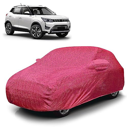 Image of Car Cover Waterproof RT-I for Mahindra XUV300 [Year 2019 Onwards] - XUV300 Car Cover Dust & UV Protection XUV300 Car Body Cover with Mirror Pocket Soft Cotton Lining