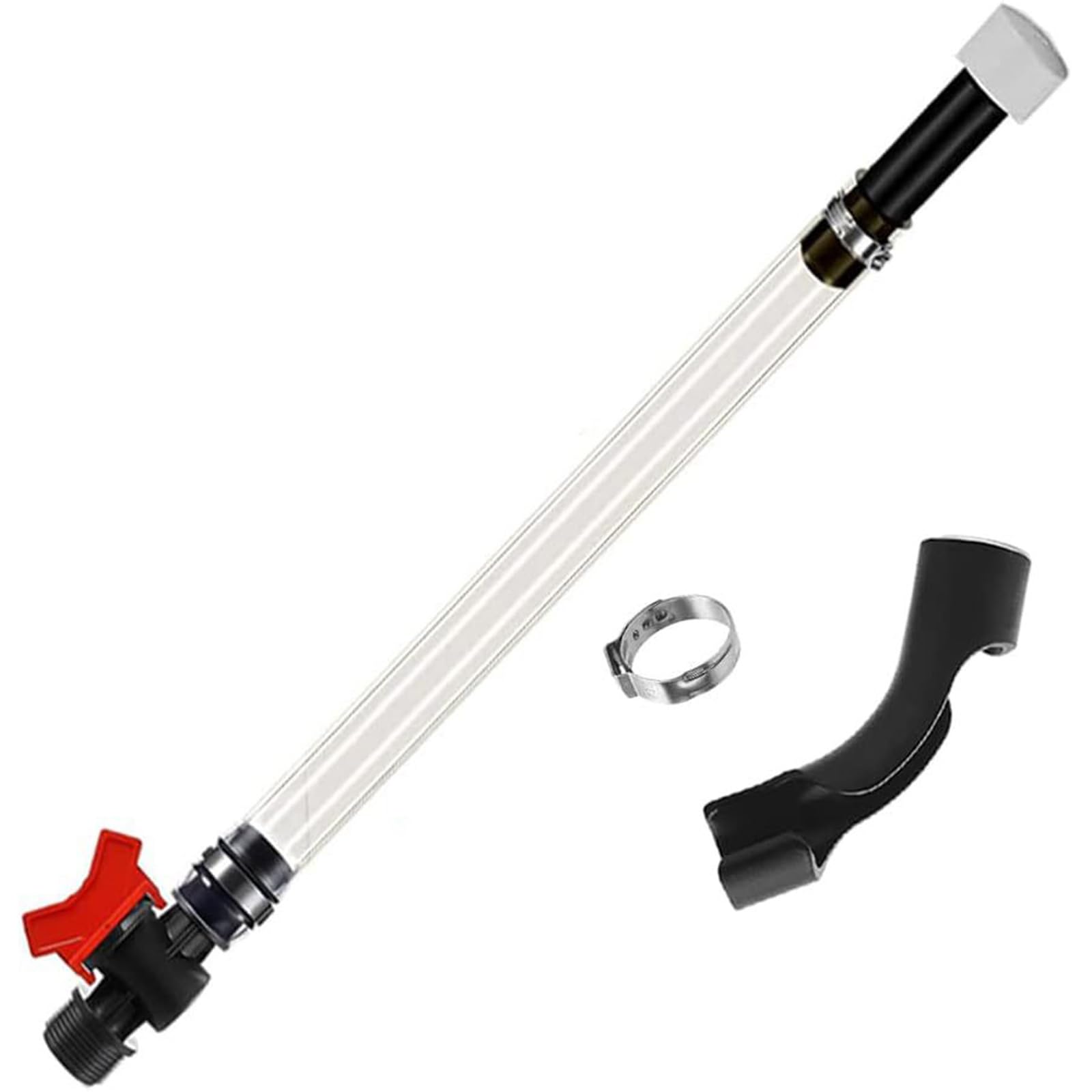 Hsioluted Multicolor Flexible Fuels Transfer Hose Set With Valves Heavy Duty Gasolines Hoses Fuels Dispensing Hose Set For Racings Jugs & Can Leak Proof