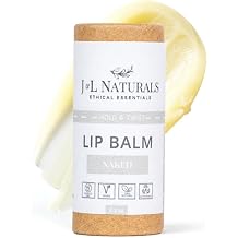 J & L Naturals المستدامة الشفاه بلسم | المكونات العضوية، 100% الطبيعية، صديقة للبيئة | القسوة الحرة، نباتي، بارابين الحرة، سيليكون الحرة عارية غير معطر، واحد