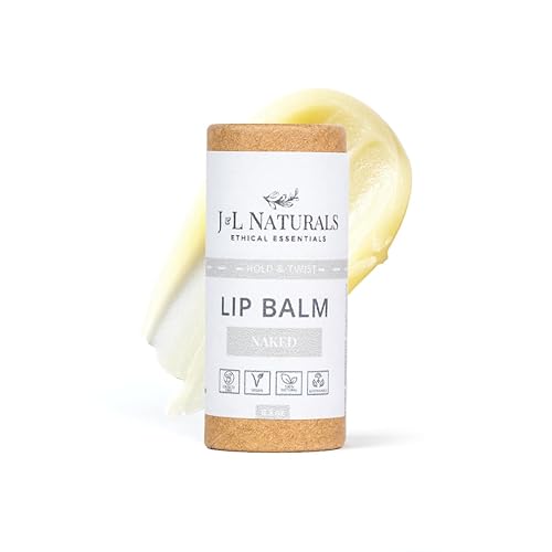 J&L Naturals Bálsamo labial sostenible Ingredientes orgánicos, 100% natural, ecológico Sin crueldad, vegano, sin parabenos, sin silicona