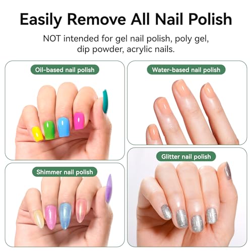 Image of Aloe Vera Nail Polish Remover, Non-Acetone, Push-Down Pump | 5-10s Remove All Air-Dry Nail Polishes, Rich in VE Non-Drying, Clean Nail Polish Home DIY Nail Art Essentials, 5.46 fl. oz