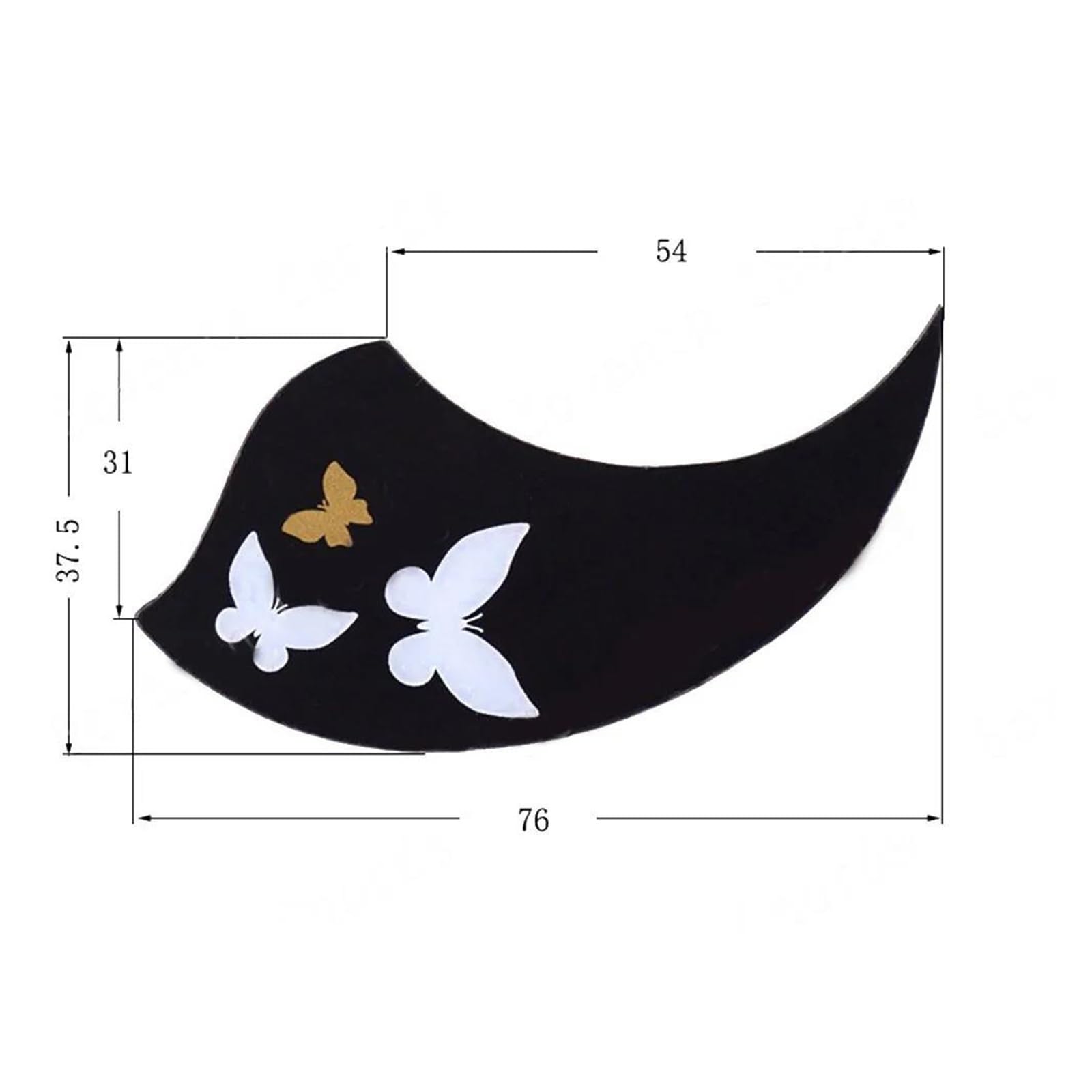 Guitar Pickguard Butterfly Pattern Ukulele Protector Practical Accessory To Use(1)