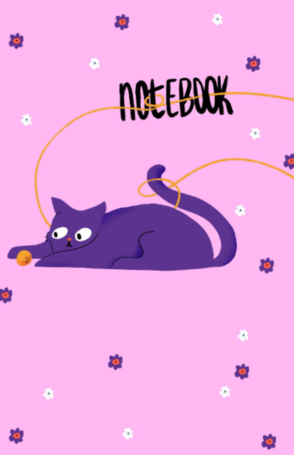 Notebook of Cats: Pink Cuteness with Cats Writing Pad: College Ruled Composition Notebook (Journal Diary 5.5" x 8.5")