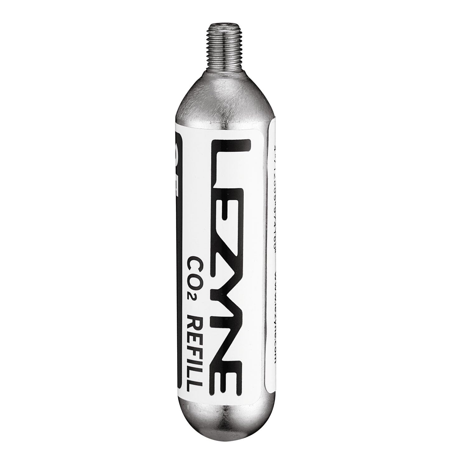 Lezyne Threaded CO2 Cartridge for Quick and Easy Road & Mountain Bike Tire Inflation - 25g (5-Pack)