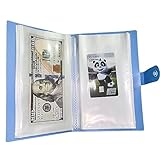 Taille : l'album de collection de monnaie mesure 19,5 cm x 12 cm, avec pochettes transparentes à l'intérieur : 18 cm x 8 cm