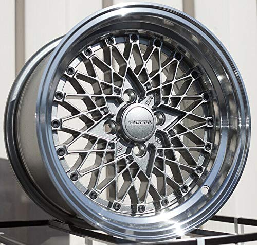 Os Mesh 15x7 4x100 35 Royal Steel Grey Wheels(4) 15