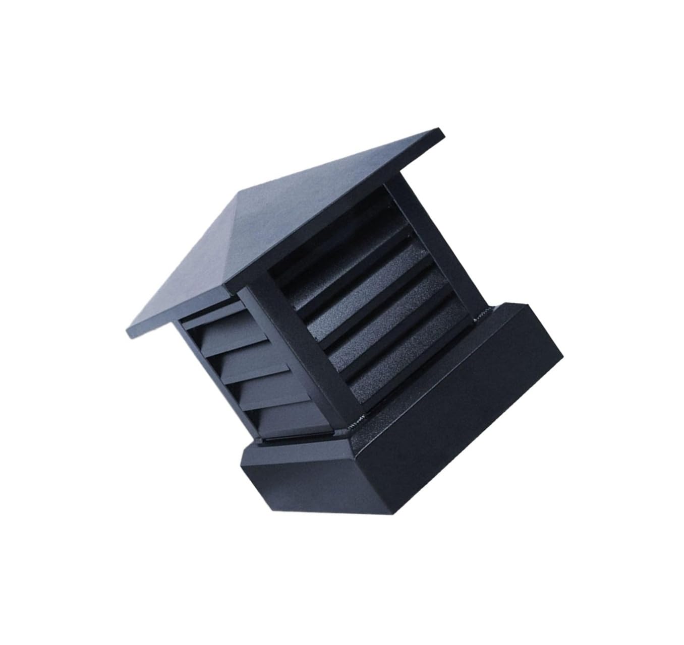Square Chimney Cap 10 12 14in, Aluminum Alloy Fireplace Cowl(12in)