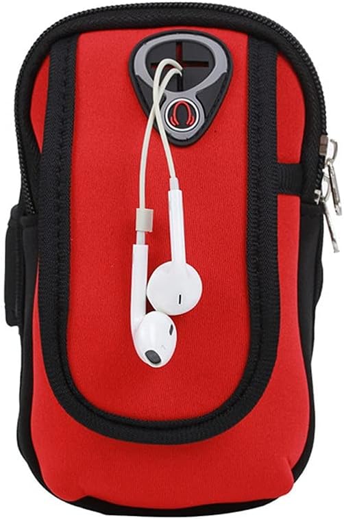 Waterproof Sports Armband Mobile Phone Bag, Suitable for 4-6-inch Sports Mobile Phone Case Armband (Color : Red)