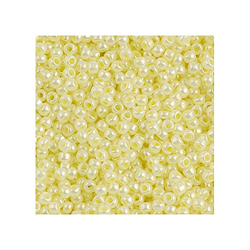 10 g TOHO Round Seed Beads Rocailles, Size 11/0, Ceylon Banana Cream (# 142), Japan, Glass — image 1