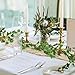 RECUTMS Artificial Vines Ivy Garland 2Pcs 6Ft Fake Hanging Vine Plants Faux Green Grape Leaves Greenery Indoor Outdoor Home Office Garden Wedding Jungle Beach Birthday Party Arch Table Spring Decor