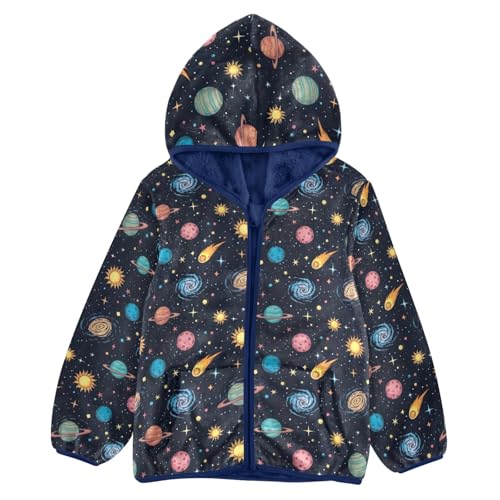 Colorful Planets Toddler Boys Winter Coat Comfy Winter Coats for Kids 3T