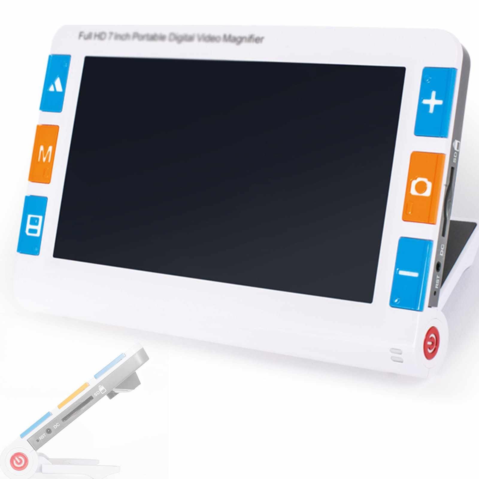 Sjyclaviger 5 In Electronic Reading Aid, Portable Visual Electronic Reading Aid Magnifier, 2x-48x Zoom, For Low Vision Color Blindness Reading Writing Viewing Maps Books 7IN